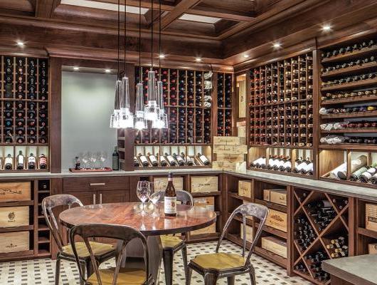 Traditional custom wine cellar by Charles River Wine Cellars